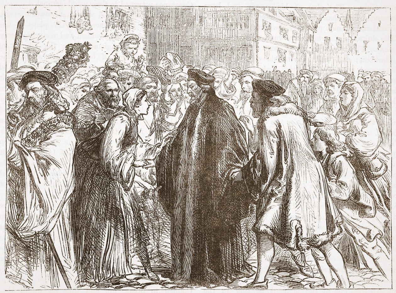 Réception de Jean Huss à Nuremberg, illustration de L