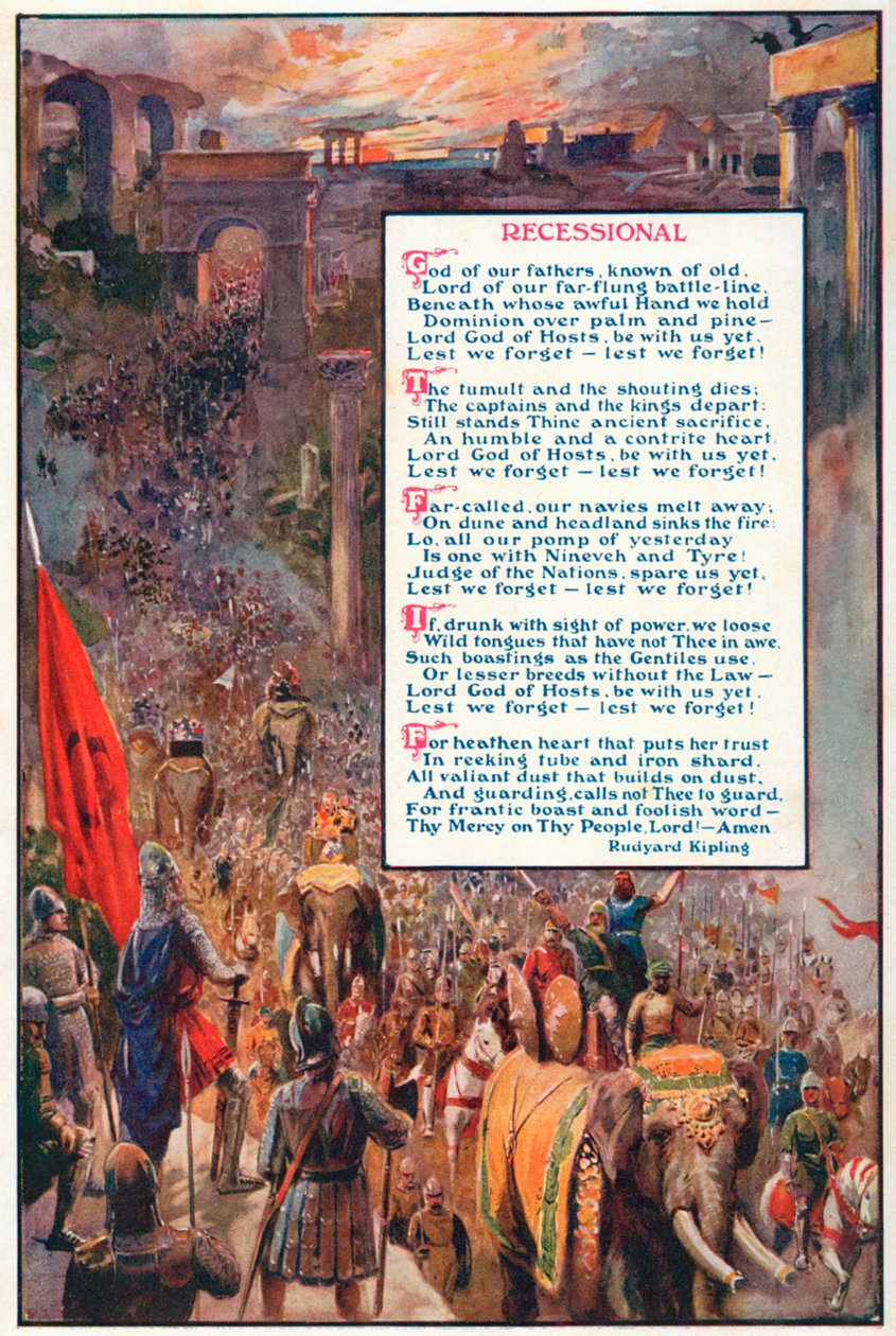 Récession (lithographie couleur) - English School