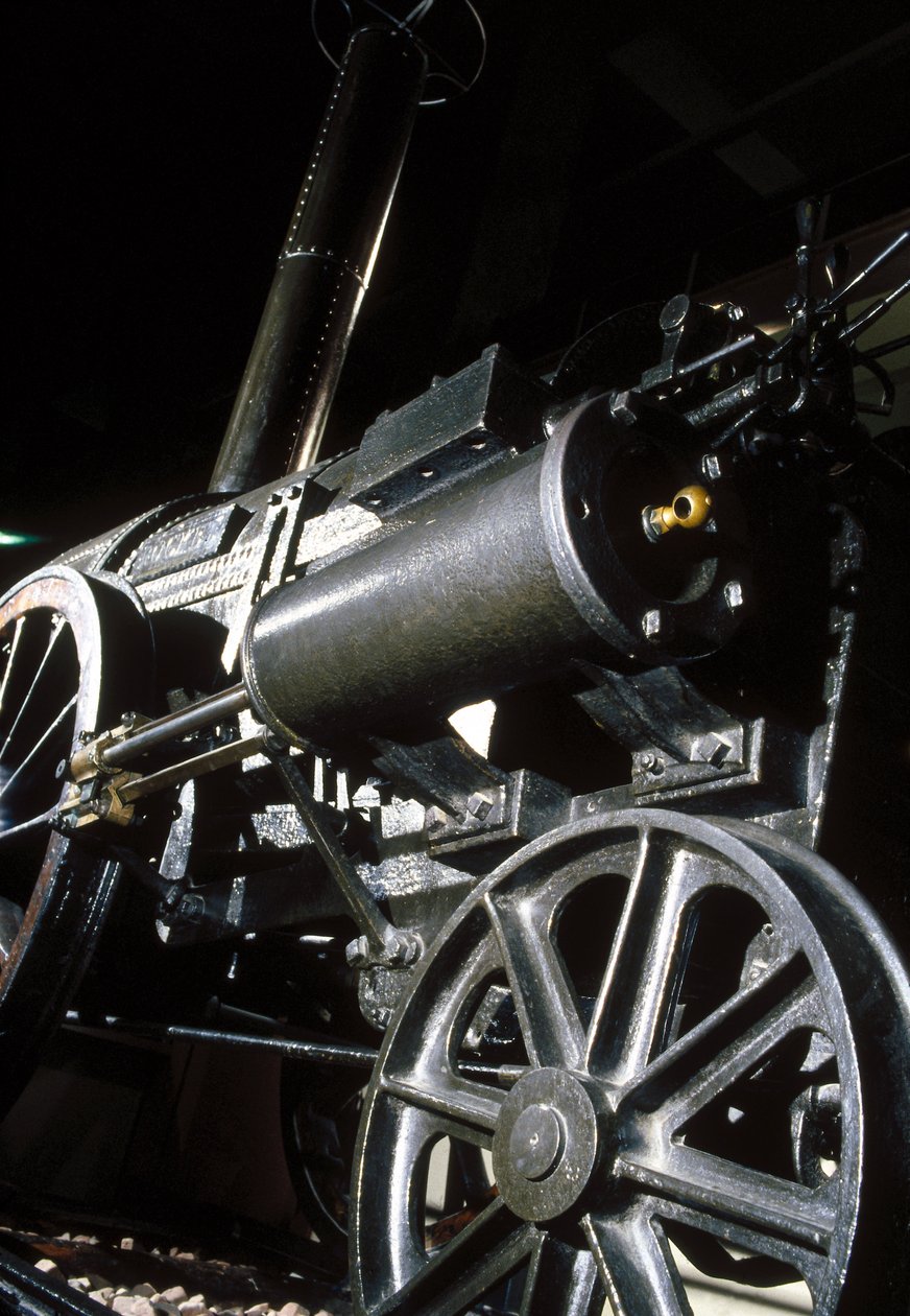 Restes de la Rocket de Stephenson, 1829 (détail) - English School