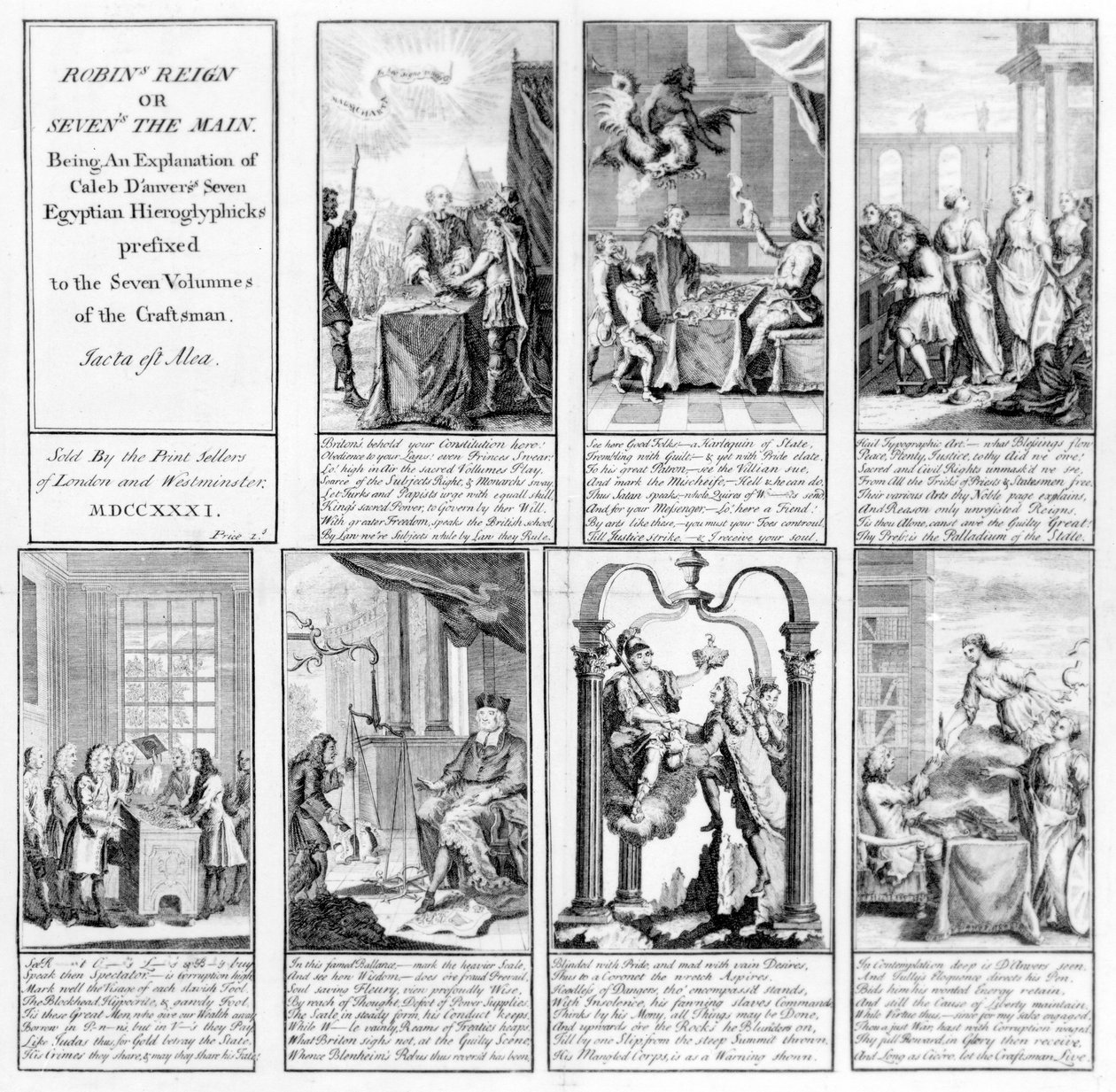 Le Règne de Robin, ou Sept est le Principal, 1731 - English School