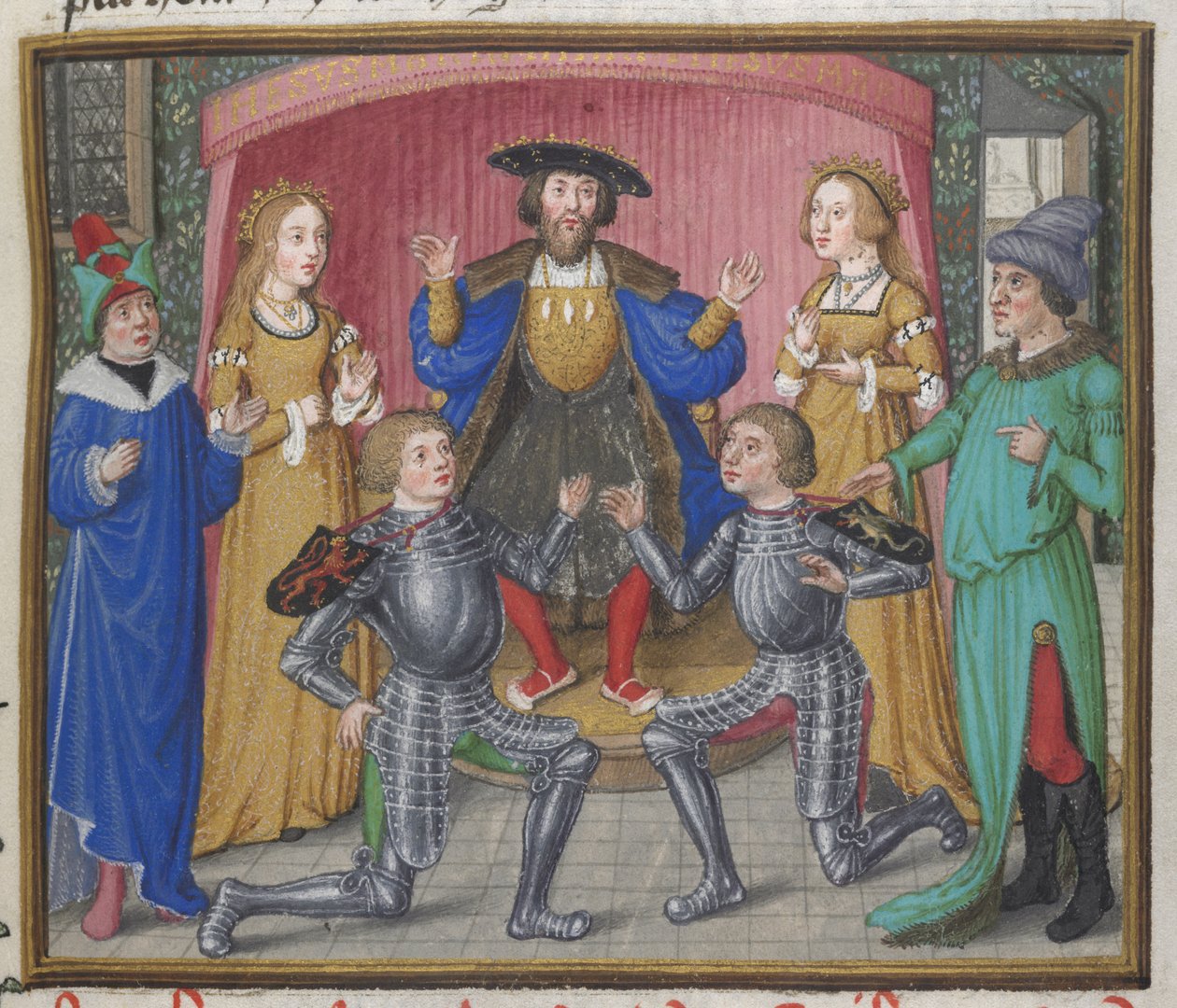 Polynices et Tydeus réconciliés, illustration du 