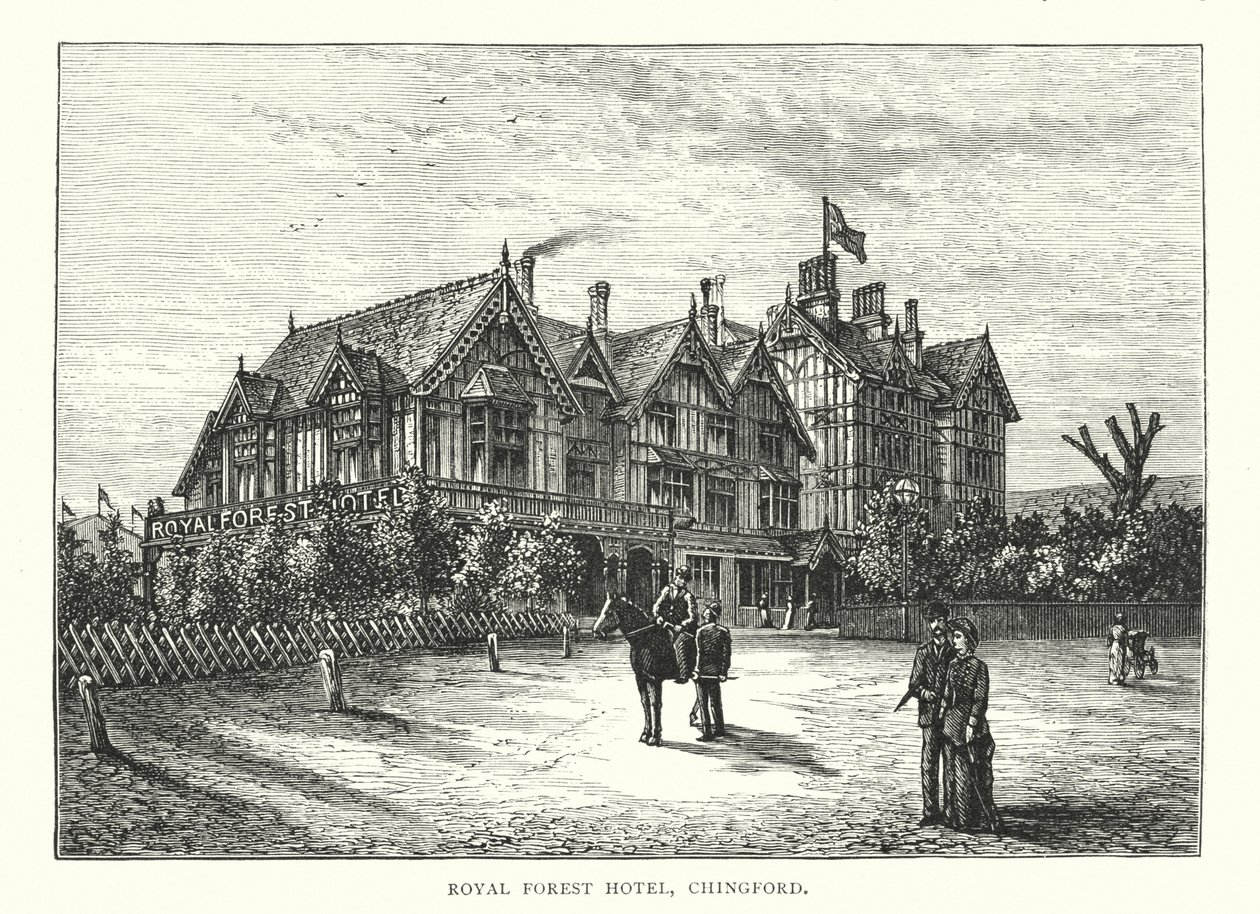 Royal Forest Hotel, Chingford (gravure) - English School