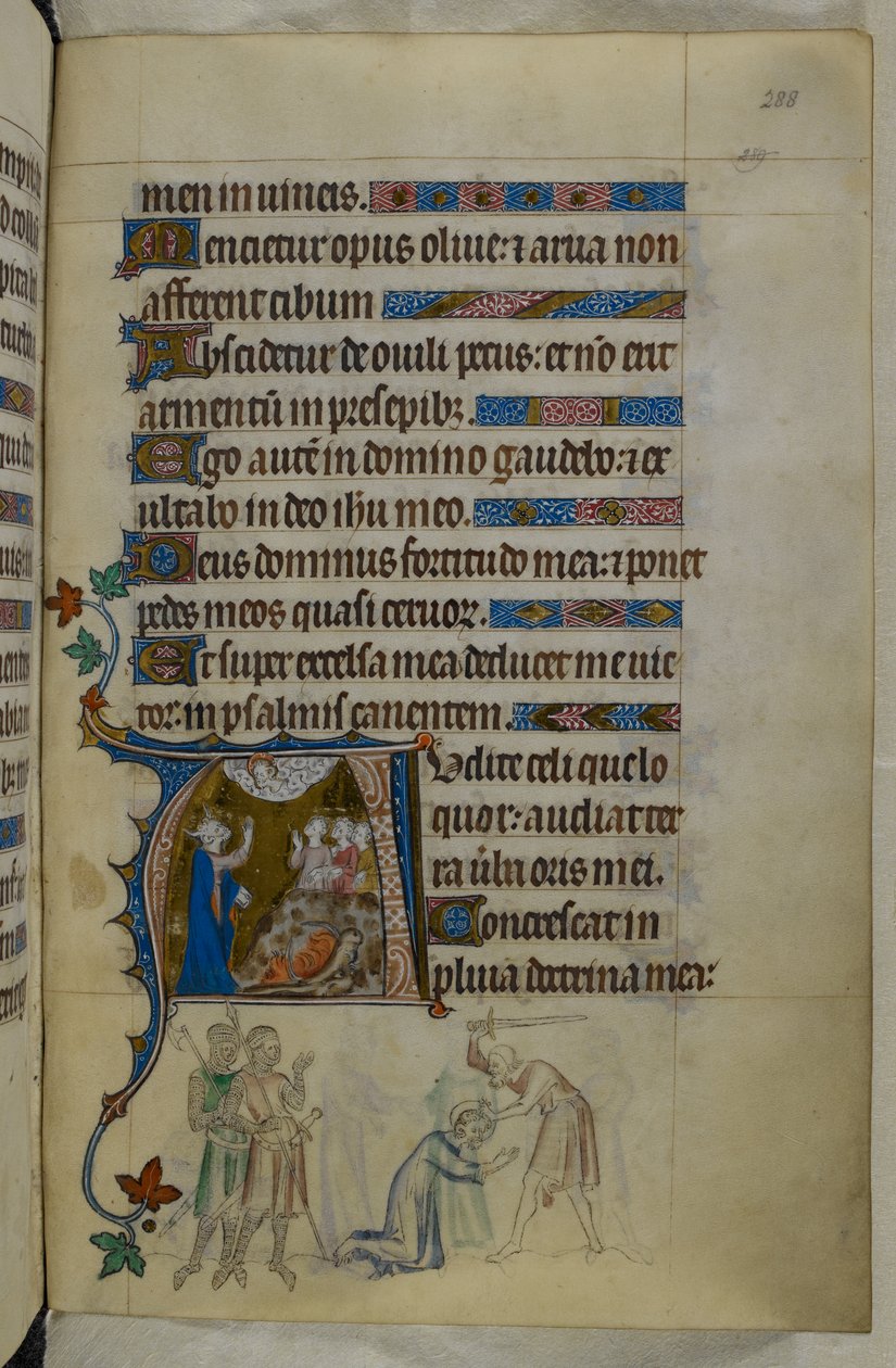 Royal MS 2 B VII f.288r, du Queen Mary Psalter, c.1310-20 (vélin) - English School