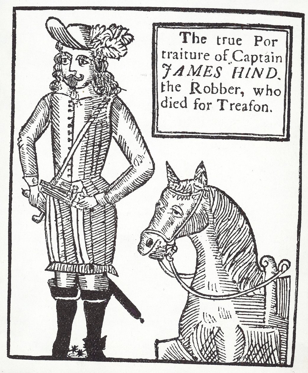 James Hind, bandit royaliste (gravure) - English School