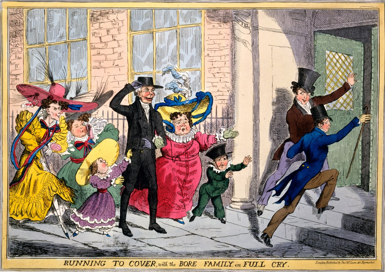 Courir à couvert avec la famille Bore en pleine course, c.1830 - English School