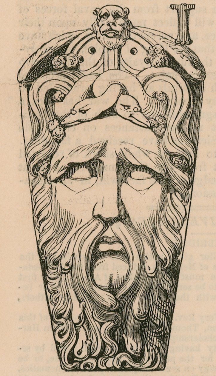 Sculpture au-dessus de la porte du bureau de l