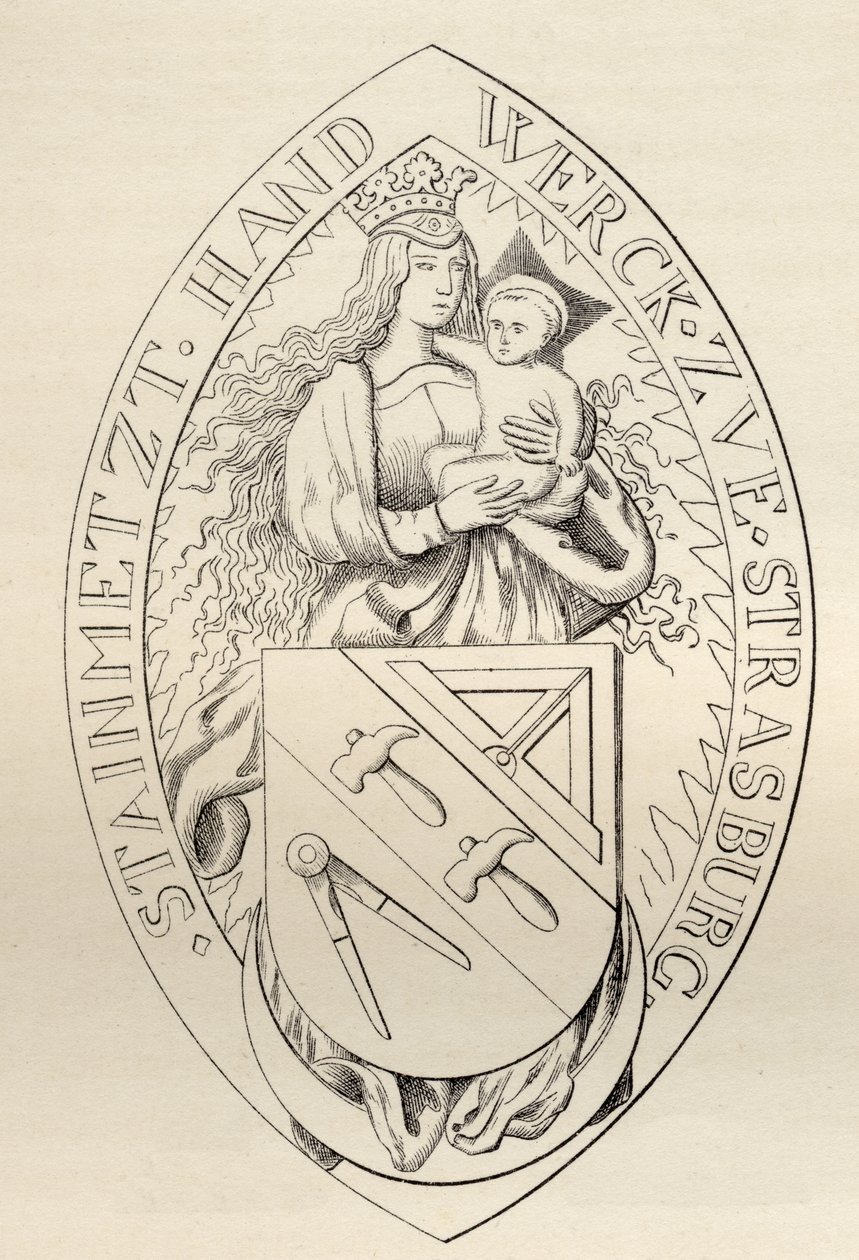 Sceau des Maçons de Strasbourg, 1524, de 