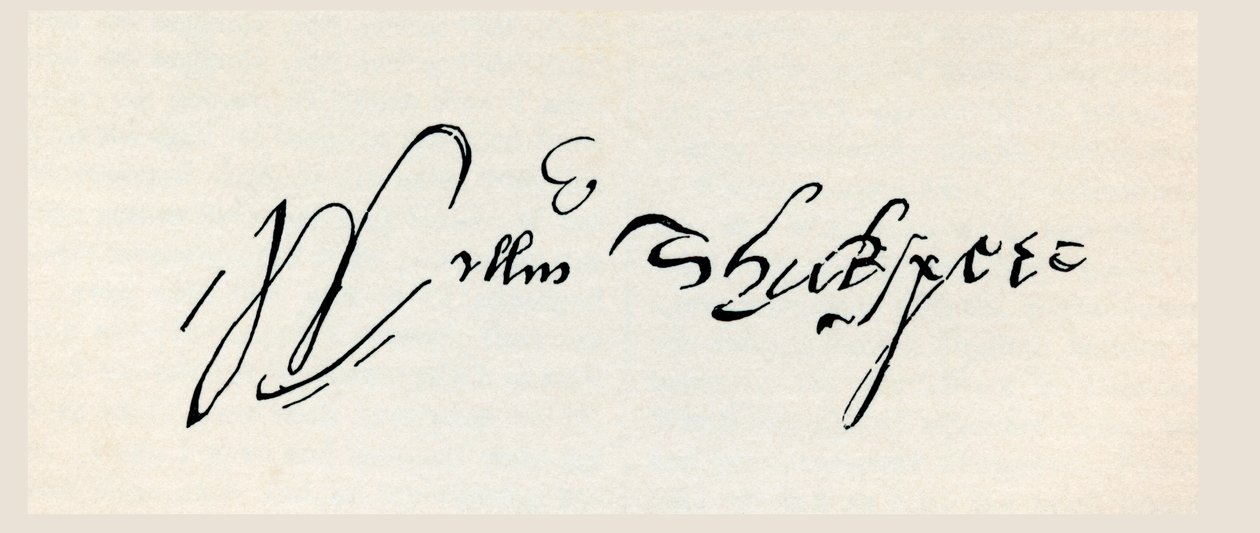 Signature de William Shakespeare, tirée de 