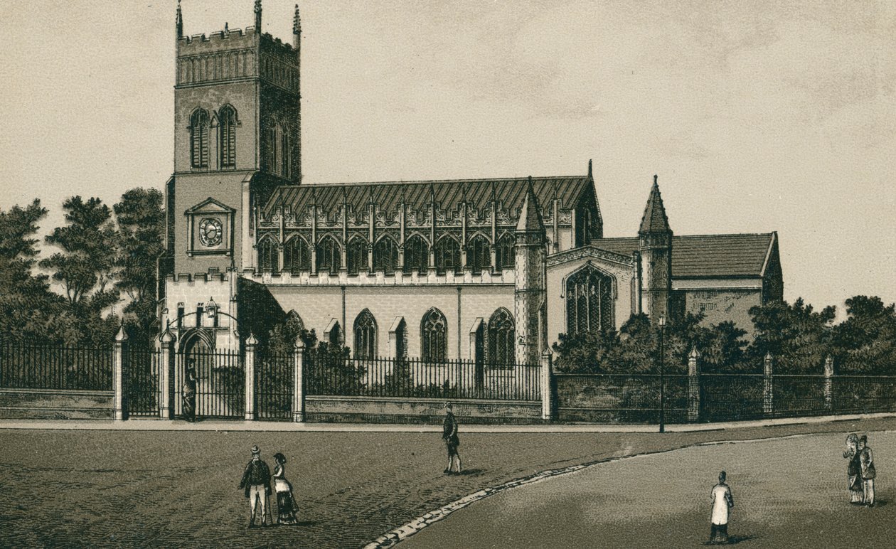 Église St Margaret, Ipswich (lithographie) - English School