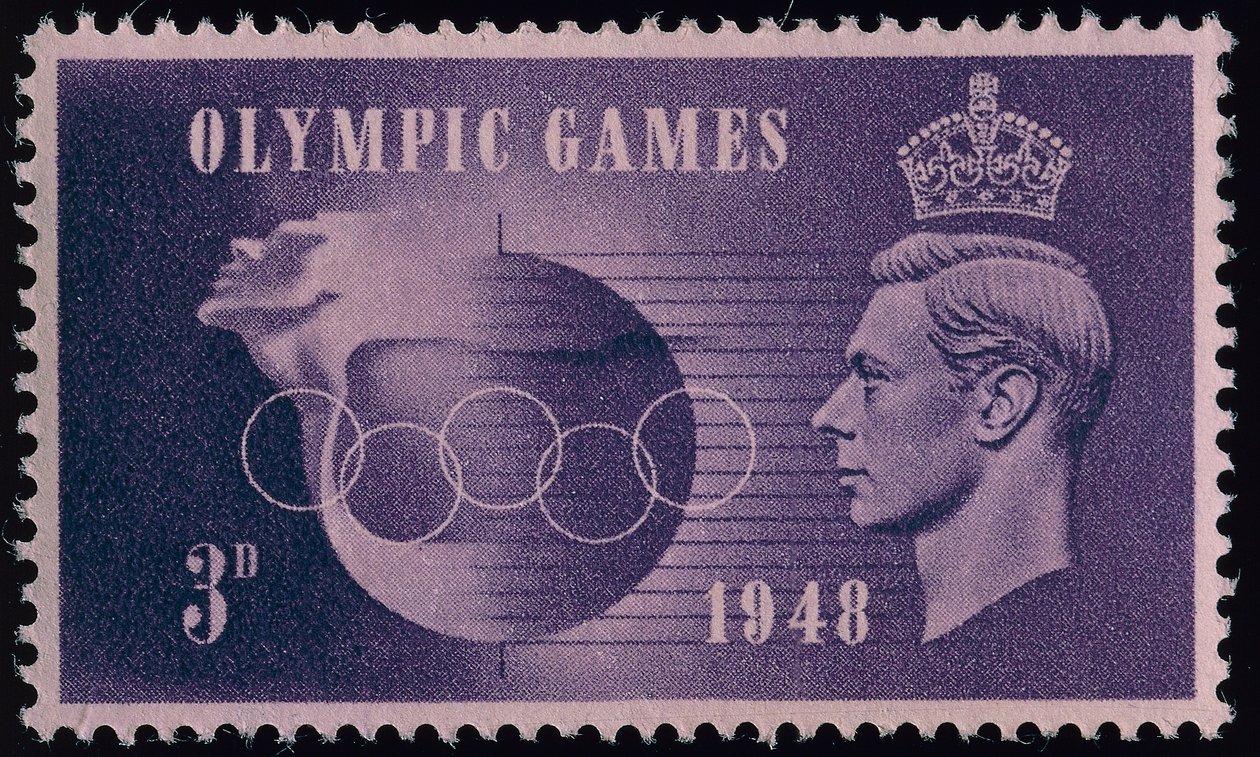 Timbre commémorant les Jeux olympiques de Londres de 1948 - English School