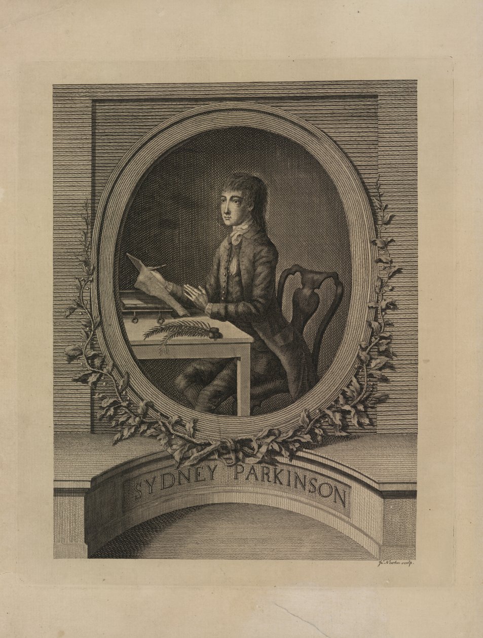 Sydney Parkinson, frontispice de 