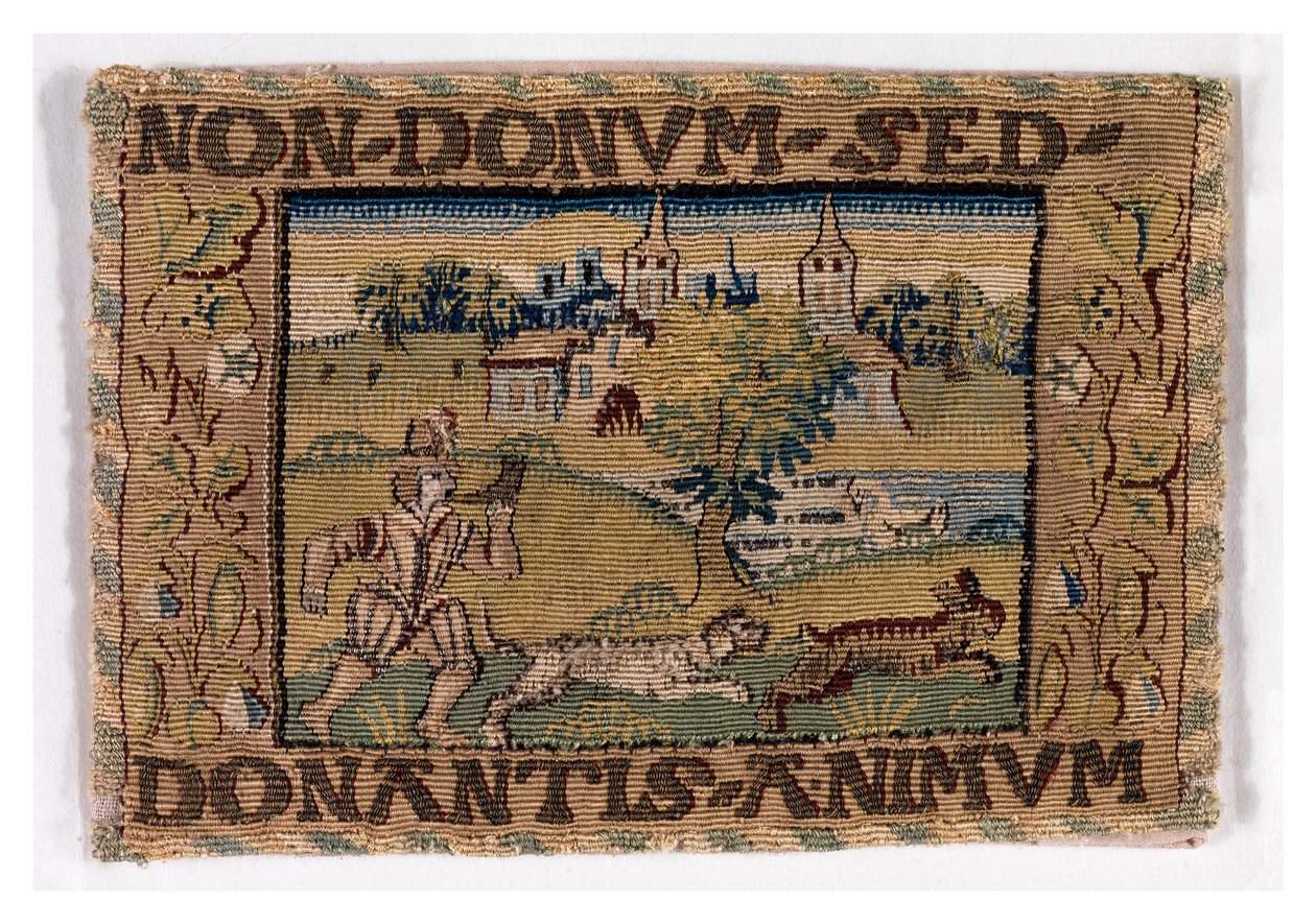 Panneau de tapisserie représentant une scène de chasse, fabriqué possiblement à Sheldon, Angleterre, vers 1600-1625 - English School