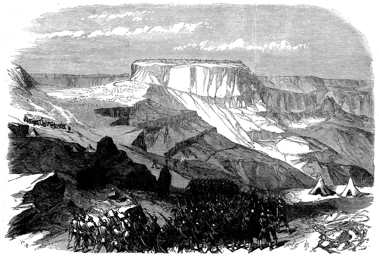 Le 33e régiment avançant sur Magdala, de L