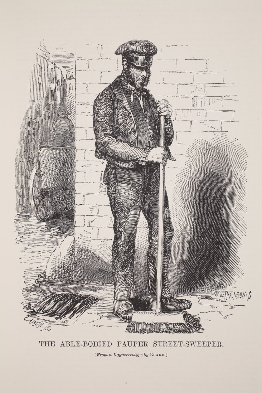 Le balayeur de rue valide, d