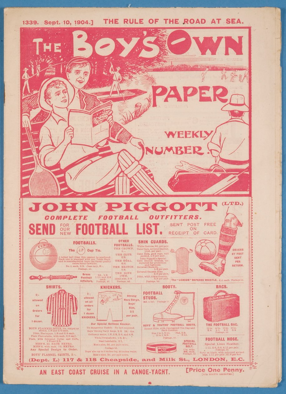 The Boys Own Paper, 1904 - English School