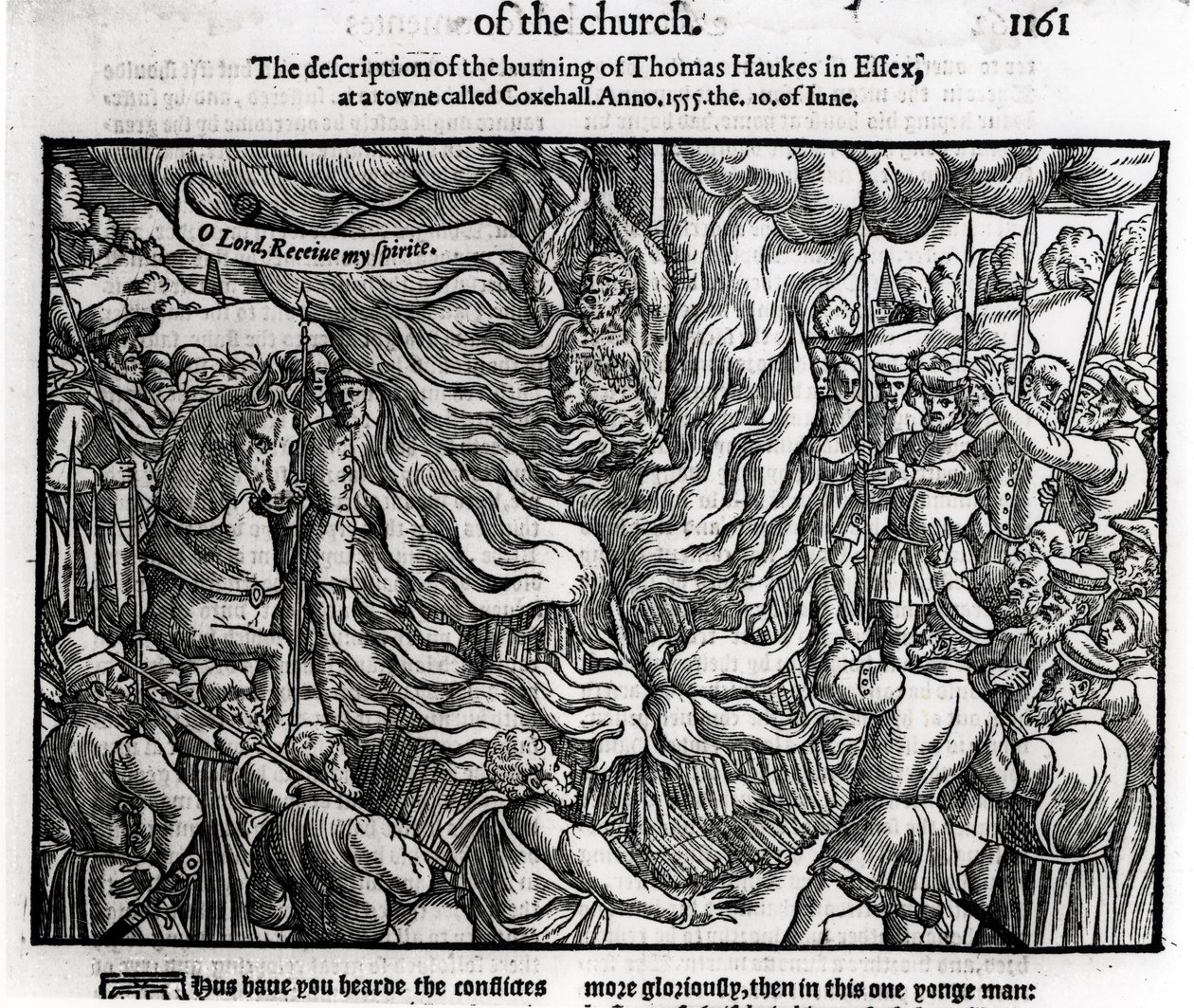Le bûcher de Thomas Haukes, 10 juin 1555, de 