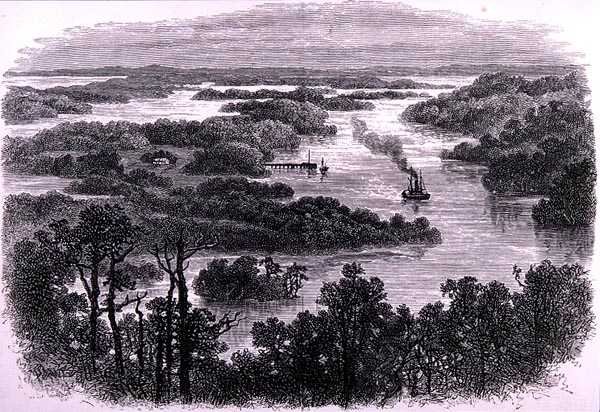 Confluence des rivières Murray et Darling, près de Wentworth, Nouvelle-Galles du Sud, Australie, de 