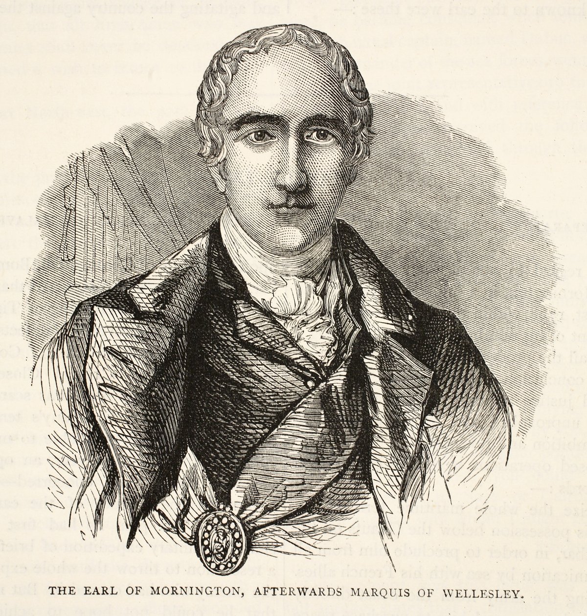 Le comte de Mornington, plus tard marquis de Wellesley, illustration de Cassell