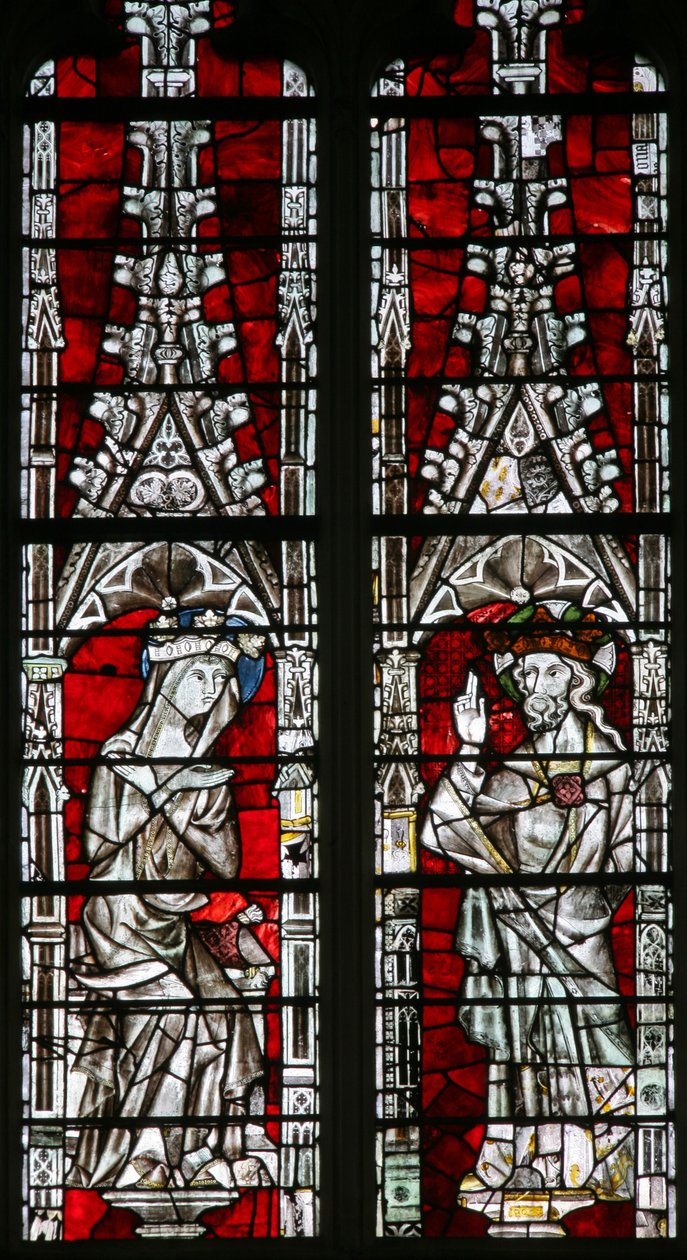 La fenêtre Est (Ew) représentant le Couronnement de la Vierge - English School