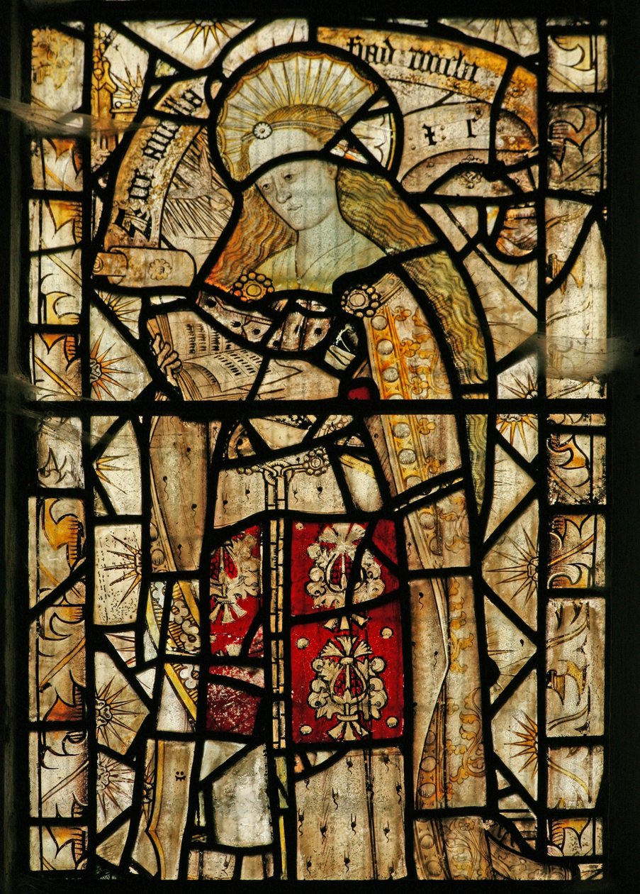 La fenêtre Est (Ew) représentant la Vierge Marie à l