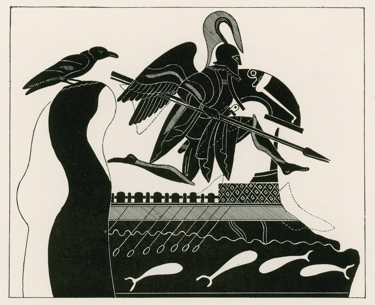 Le fantôme de Patroklos (gravure) - English School