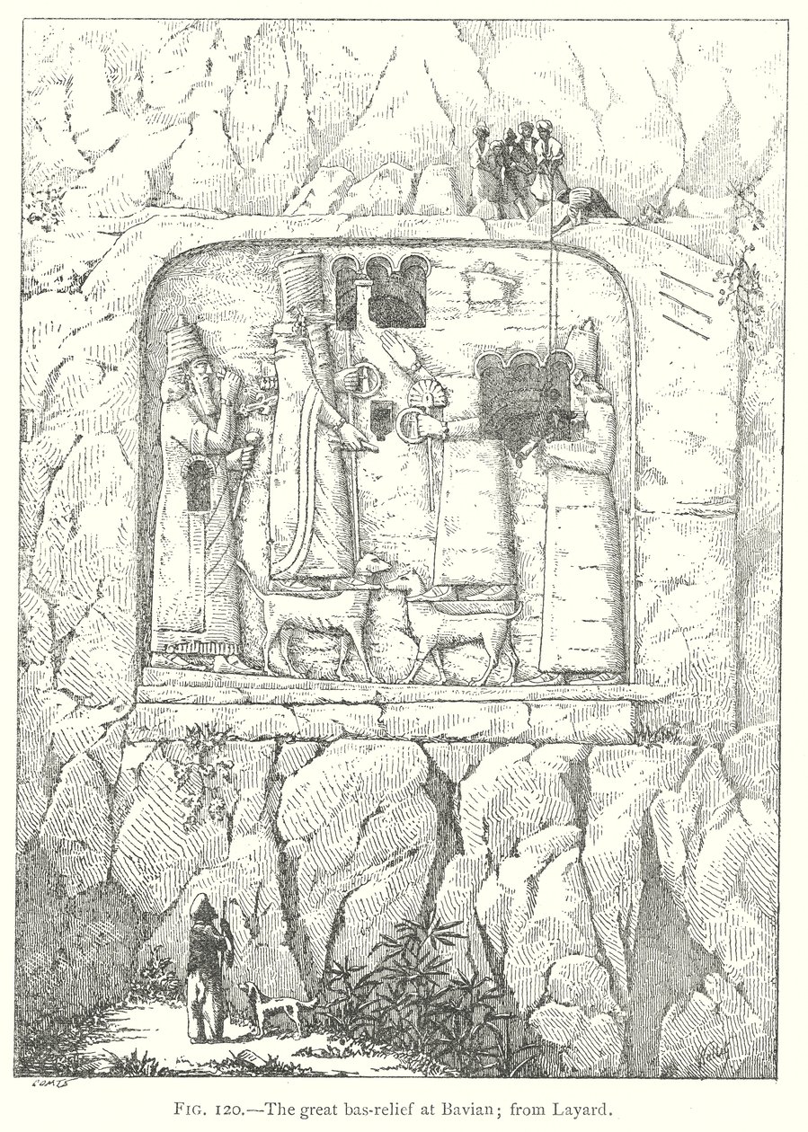Le grand bas-relief de Bavian ; d
