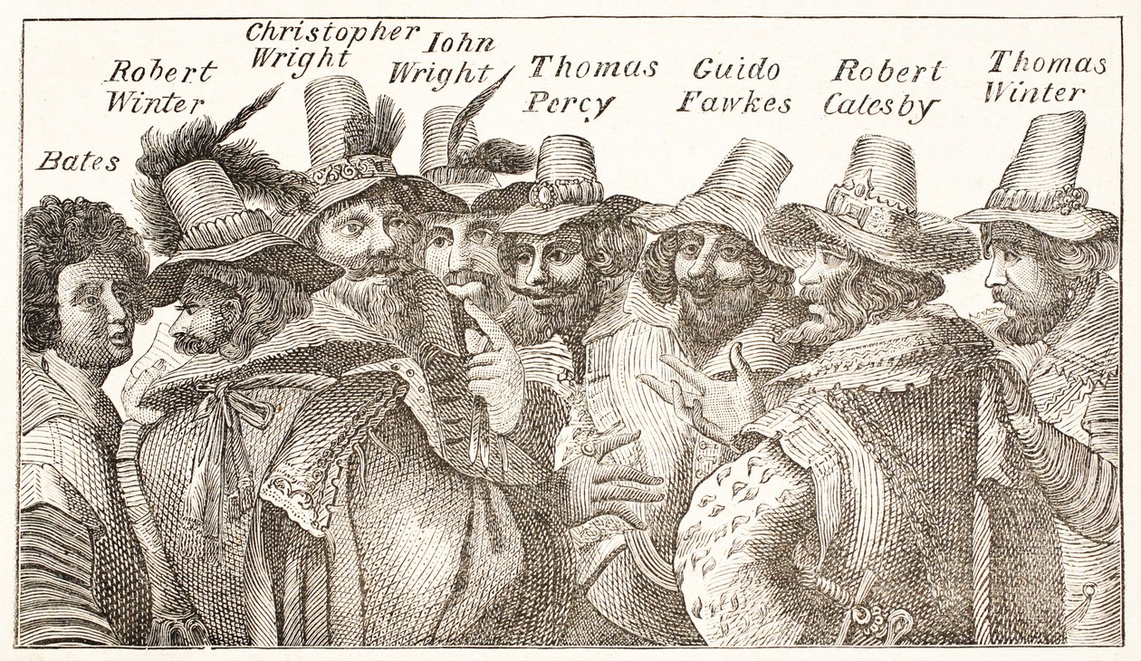 Les conspirateurs de la Conspiration des Poudres, d