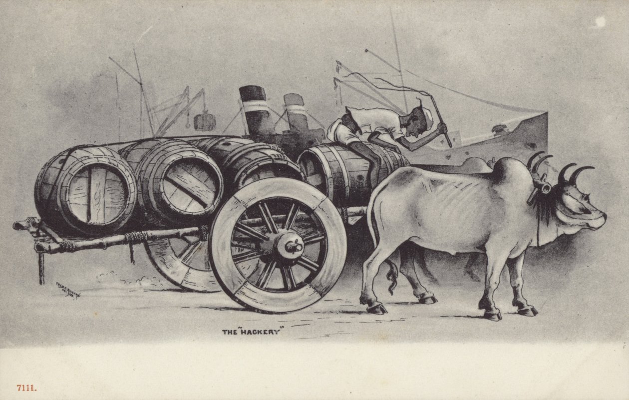 Le "Hackery" (lithographie) - English School