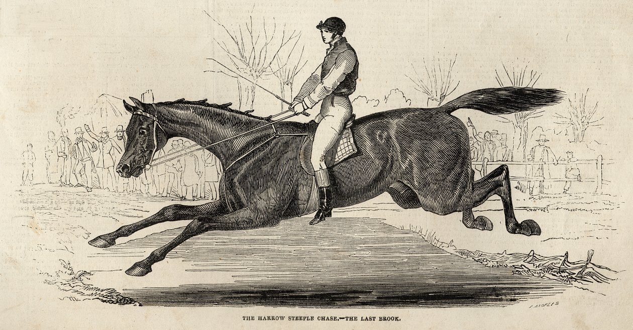 La course de steeple-chase de Harrow : Le dernier ruisseau, de 