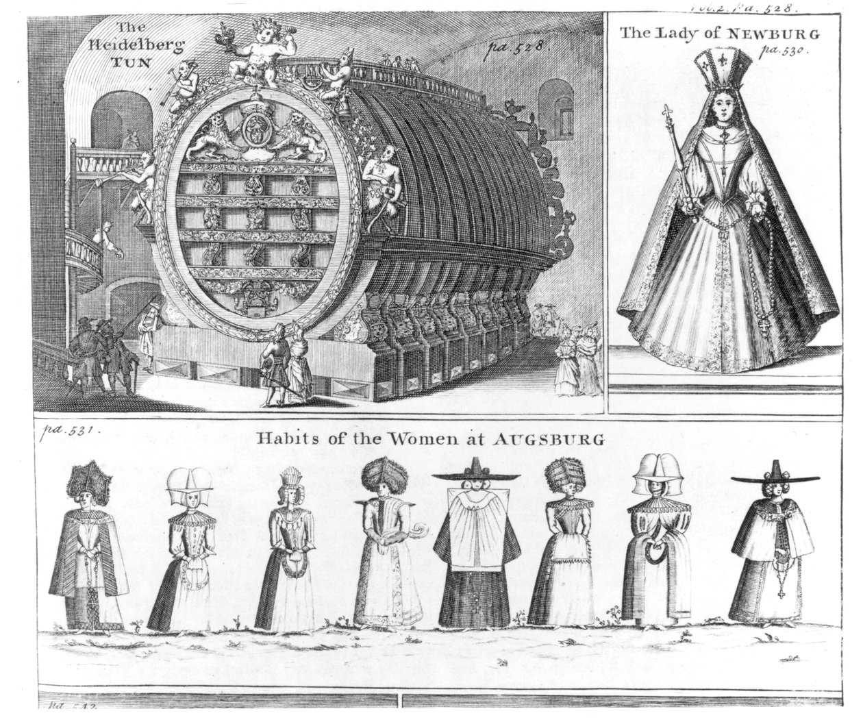 Le tonneau de Heidelberg, La Dame de Newburg et les Habits des Femmes d