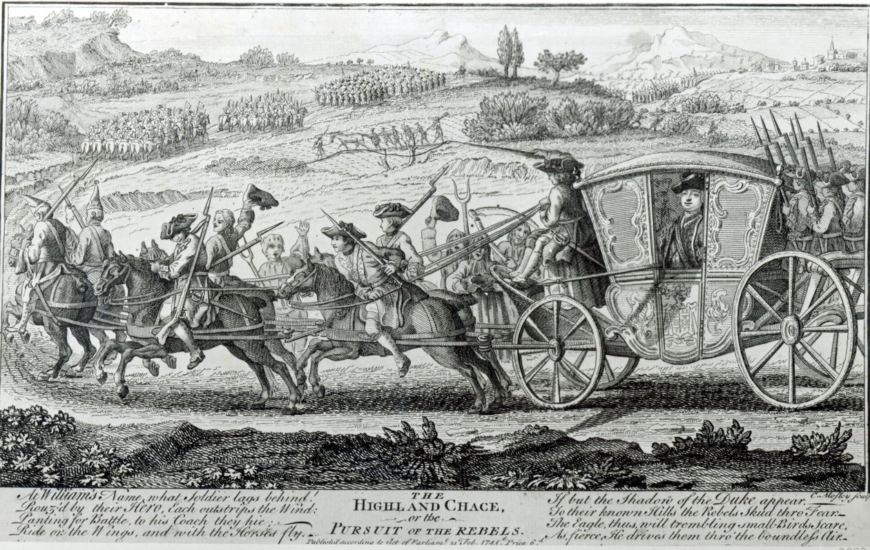 La chasse des Highlands, 21 février 1745 - English School