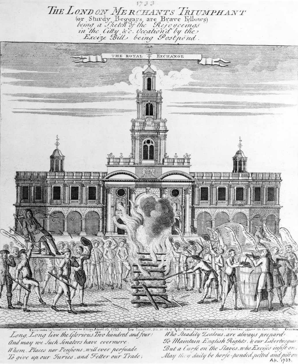 Les Marchands de Londres Triomphants, 1733 - English School