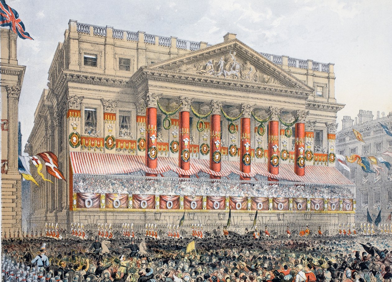 La Mansion House, 7 mars 1863, de A Memorial of the Marriage of Edward VII and Alexandra of Denmark, pub. 1864 - English School