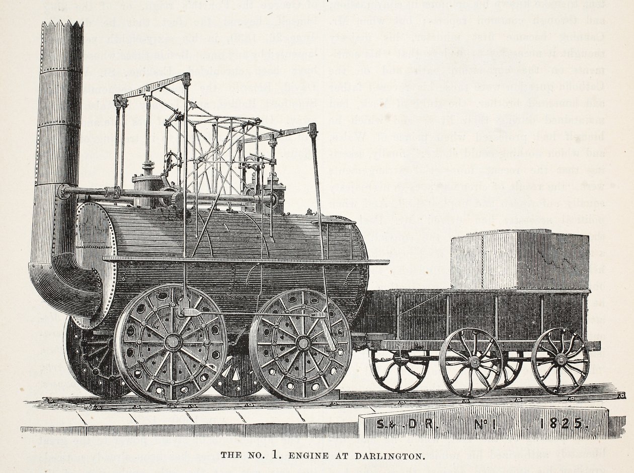 La locomotive n°1 à Darlington - English School