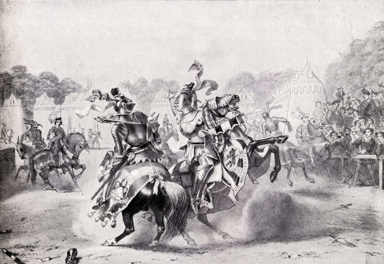 Le seul tournoi du règne de la reine Victoria, illustration de 
