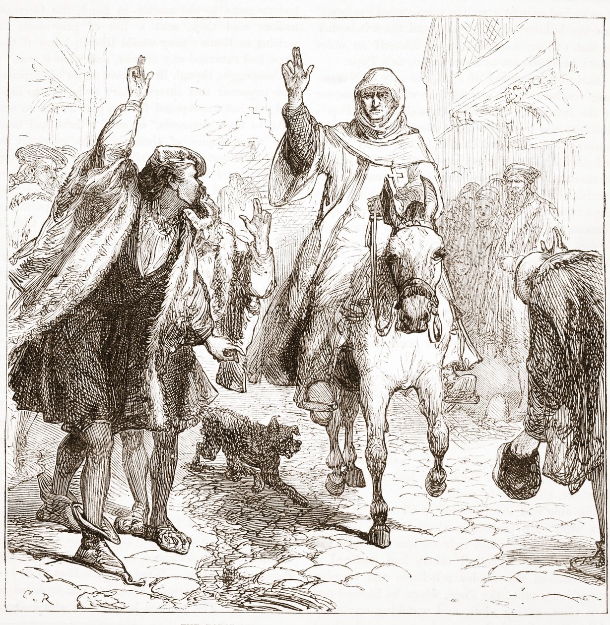 Le nonce papal Chieregato à Nuremberg, illustration de L
