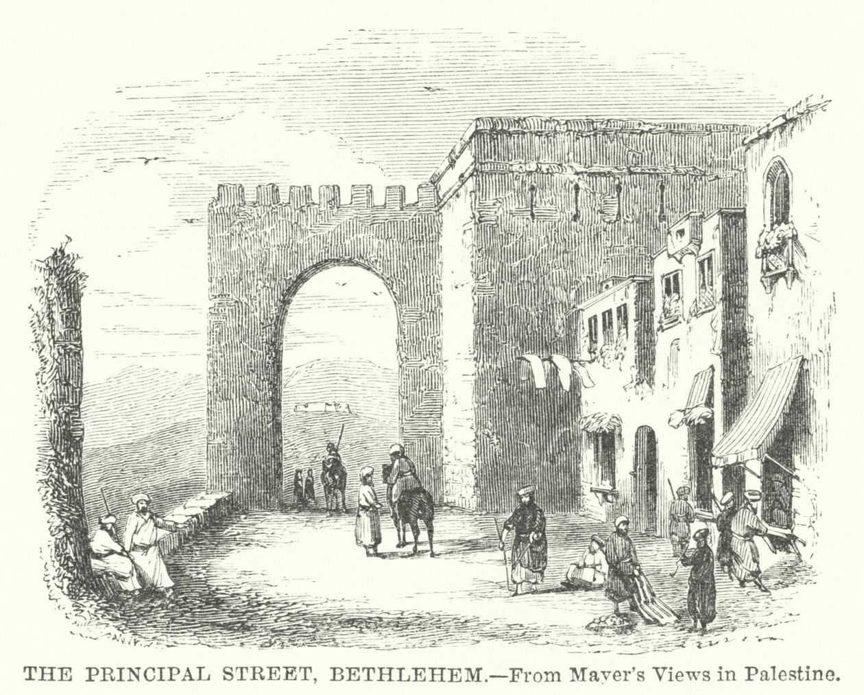 La rue principale, Bethléem (gravure) - English School