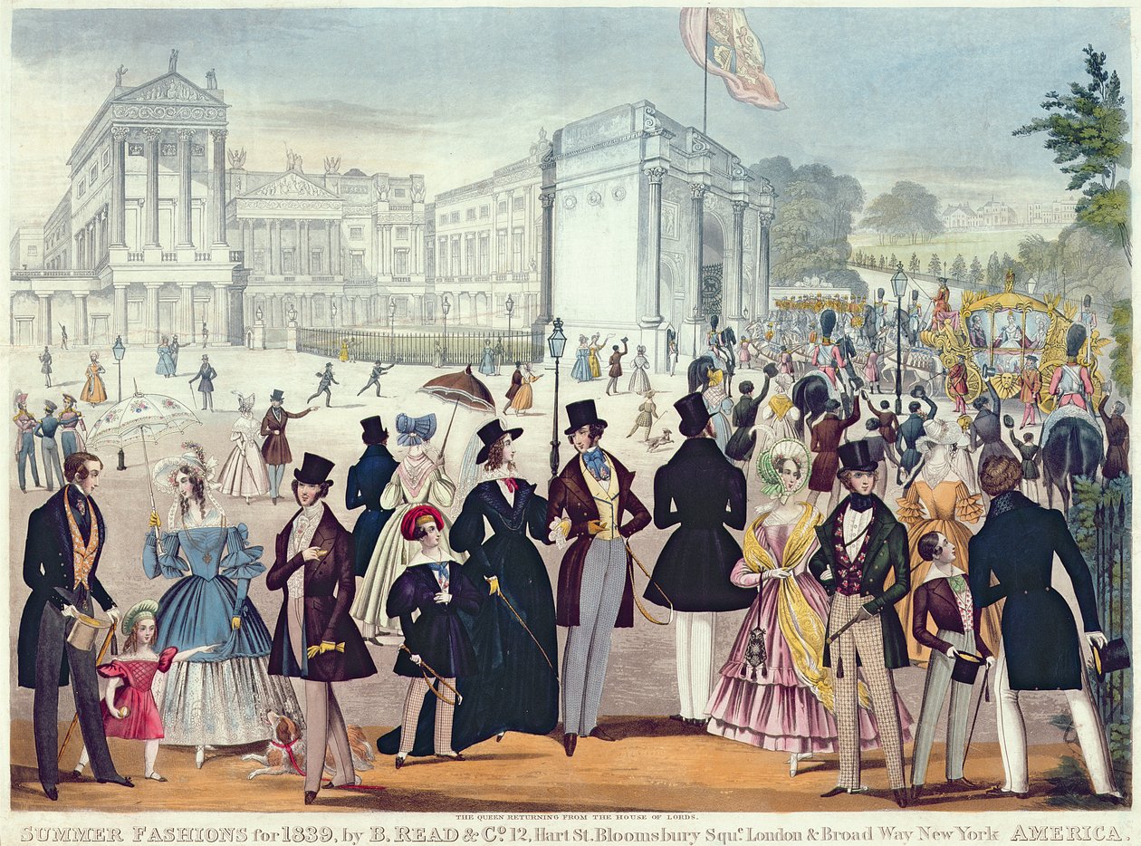 Le retour de la reine de la Chambre des Lords, 1839 - English School