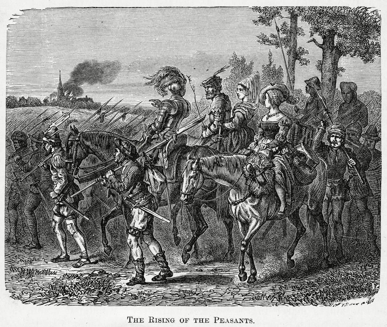 Le soulèvement des paysans en Angleterre en 1381, 1882 - English School