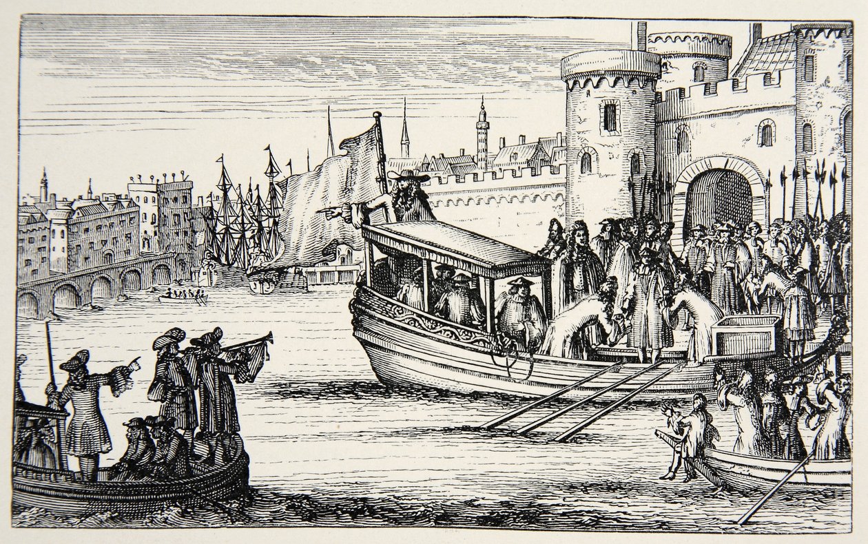 Les sept évêques revenant de la Tour, 1688 - English School
