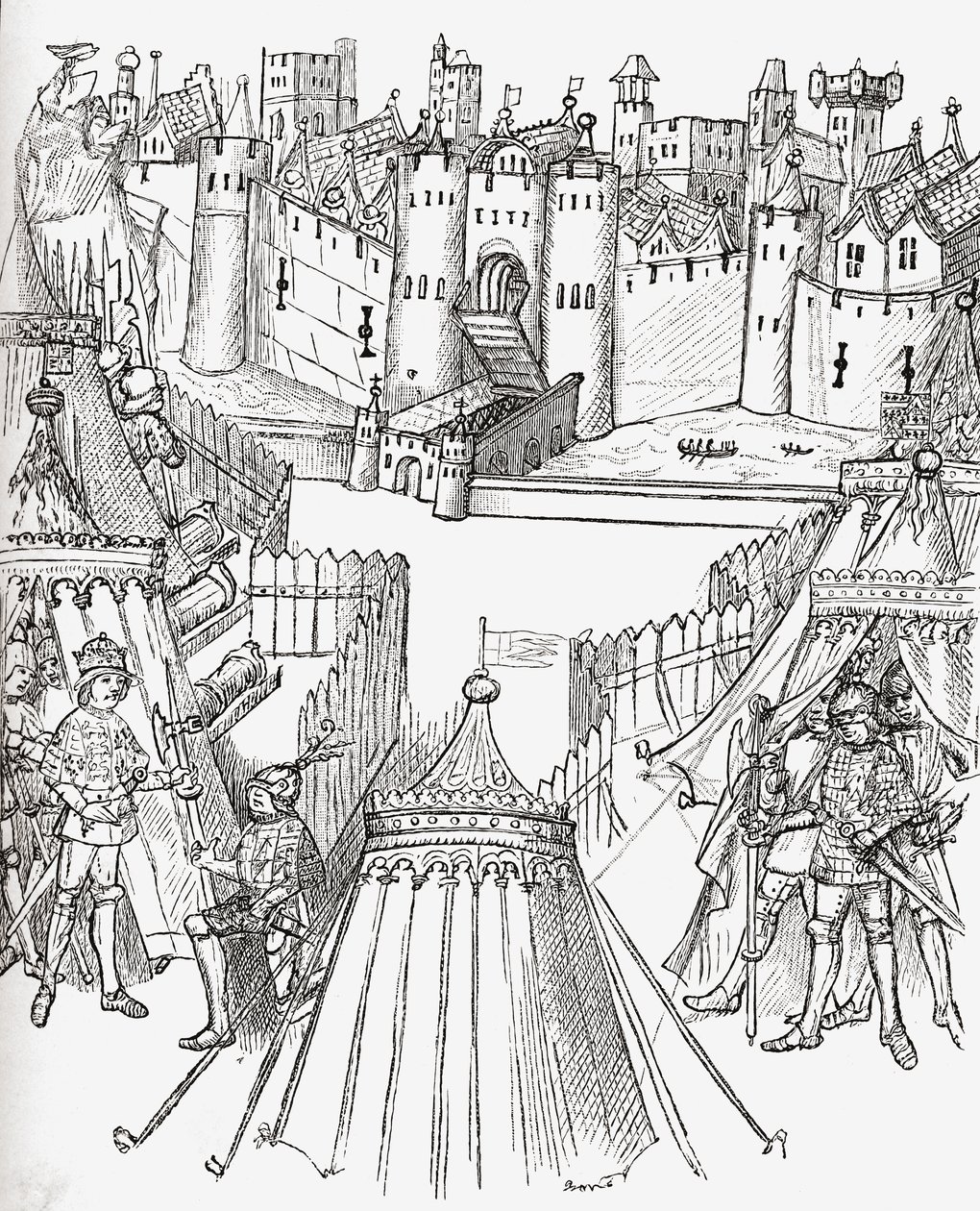 Le Siège de Rouen, France en 1418, de 
