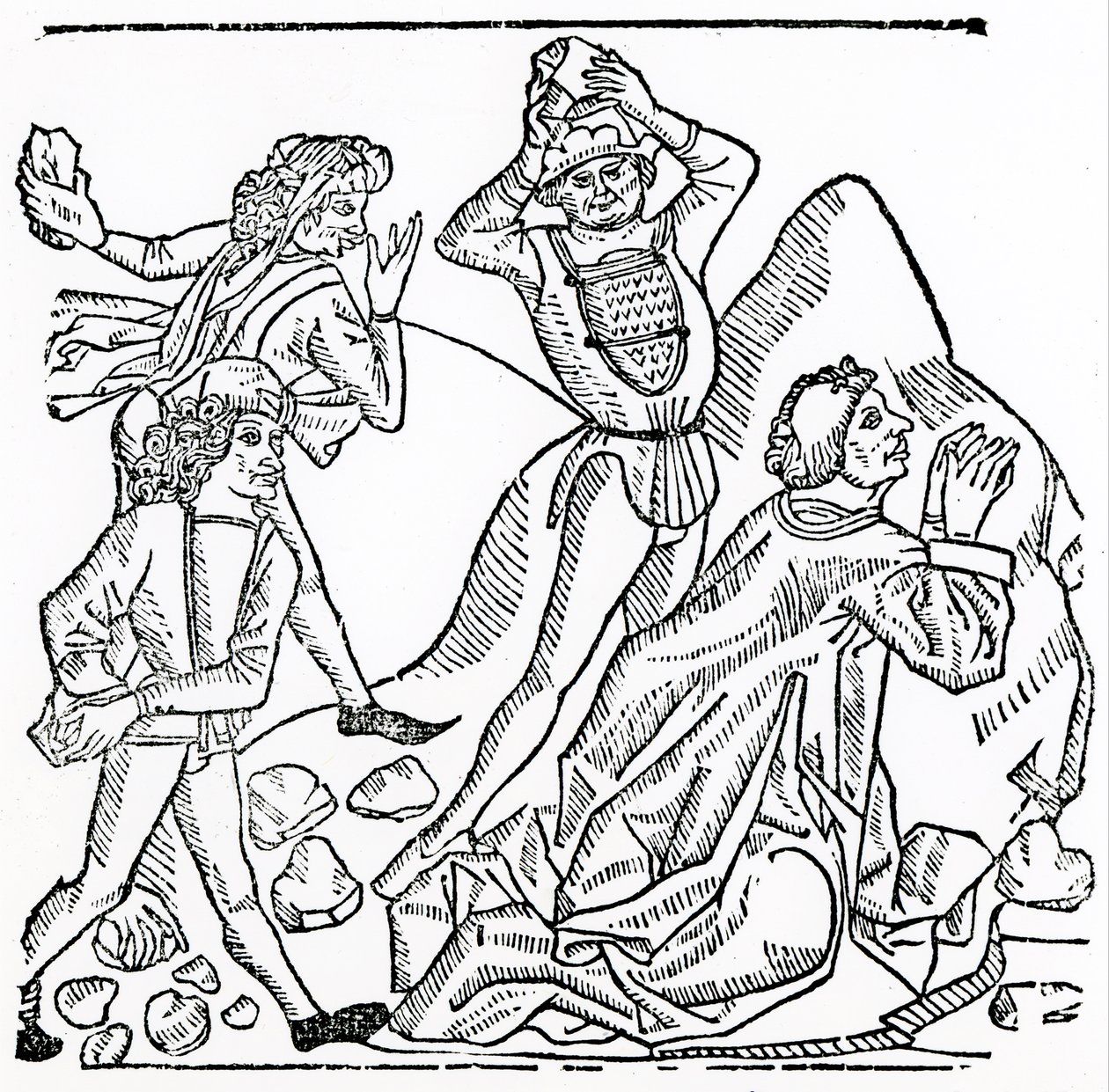 La lapidation de Saint Étienne - English School