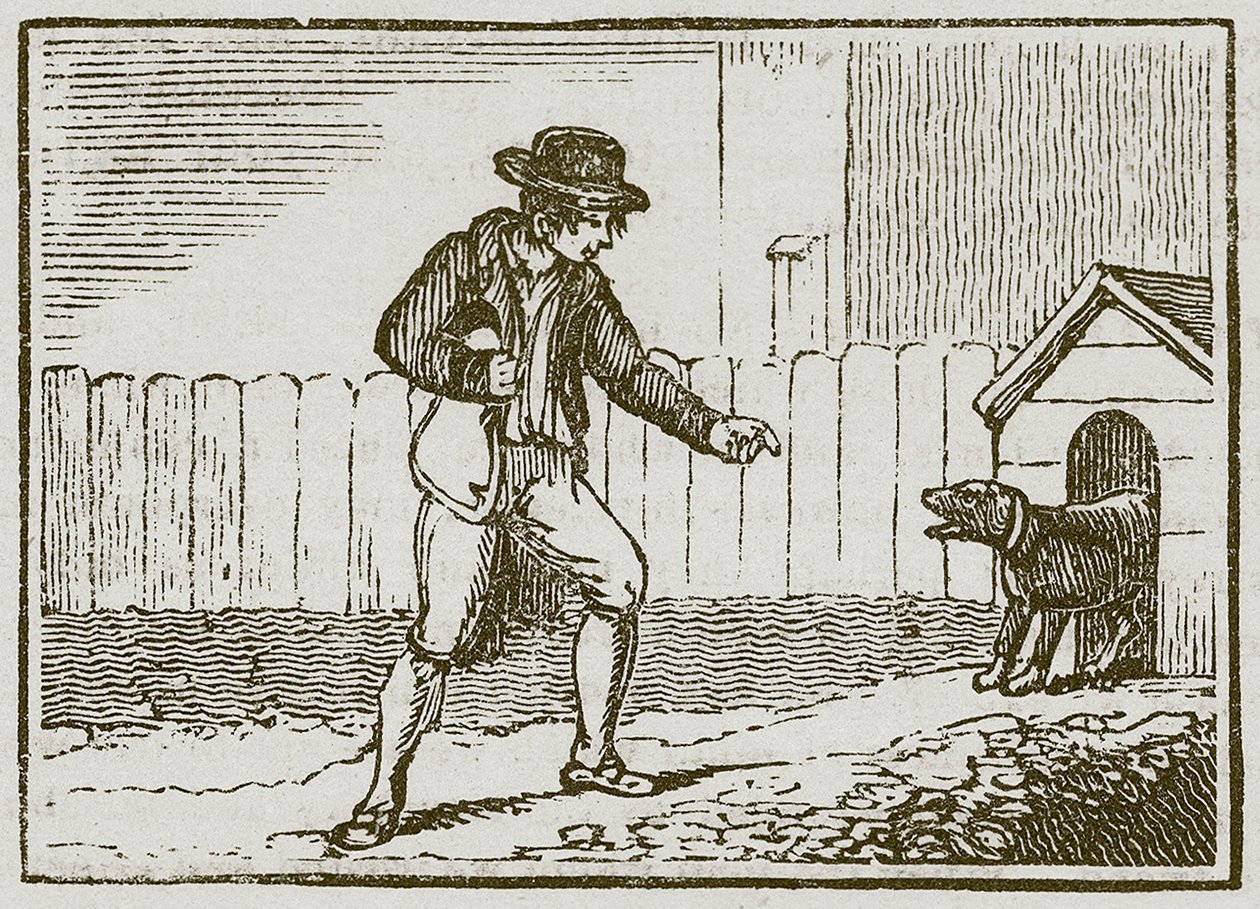 Le voleur et le chien (gravure) - English School