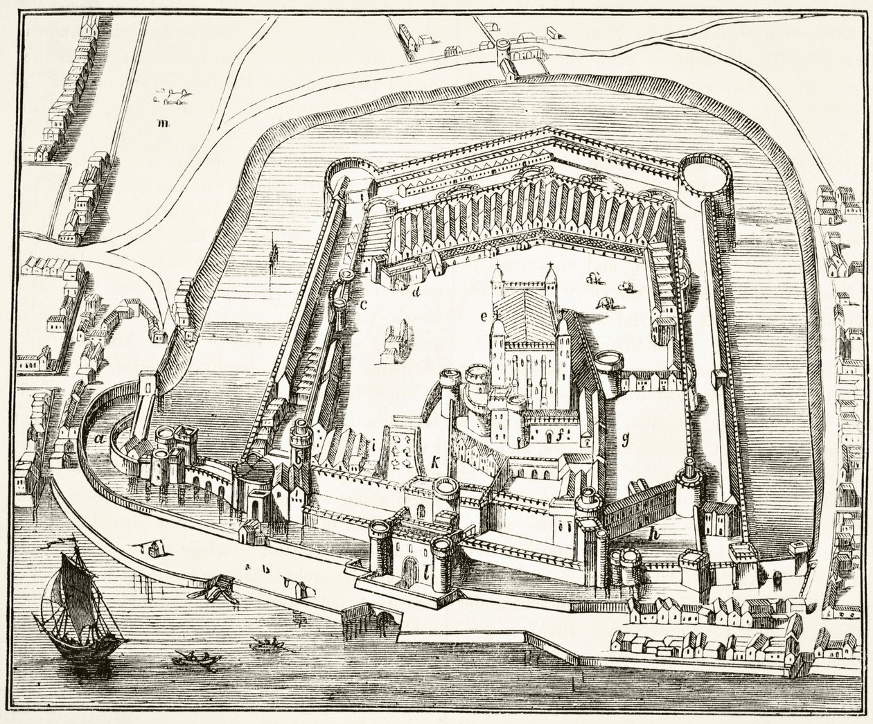 La Tour de Londres au XVe siècle, de 