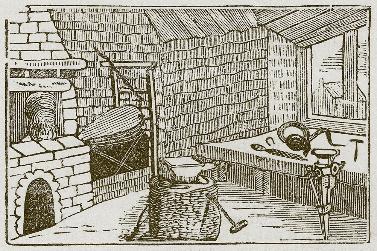 La vipère et la lime (gravure) - English School
