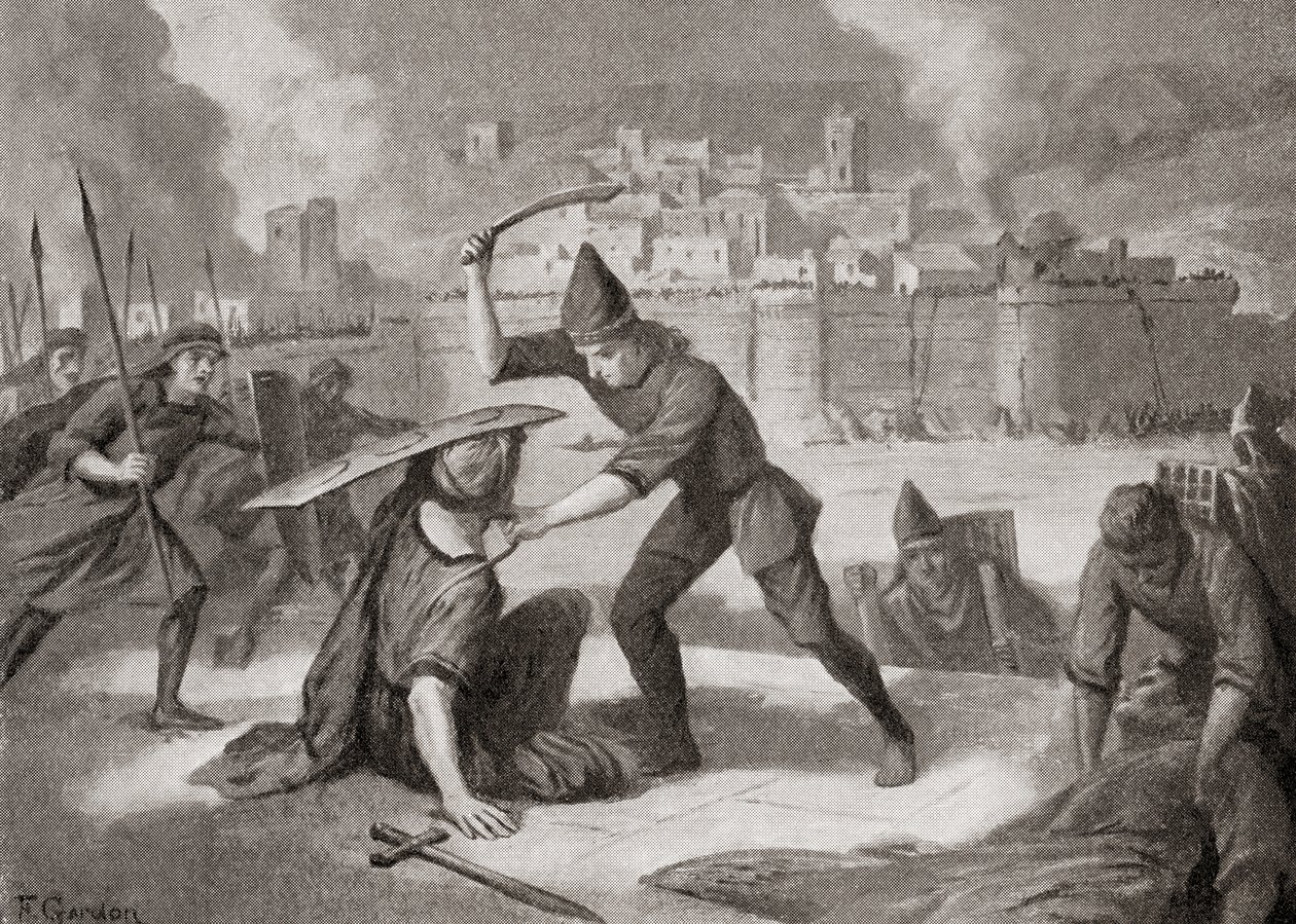 La ville de Sardes capturée par les Cimmériens au VIIe siècle av. J.-C., de l