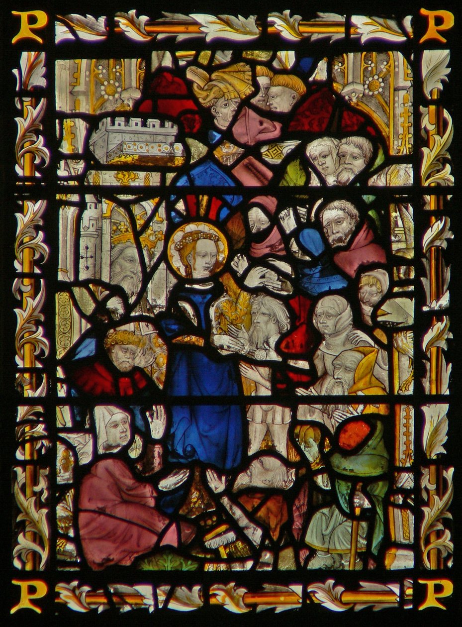 La fenêtre est représentant Sainte Élisabeth de Hongrie - English School