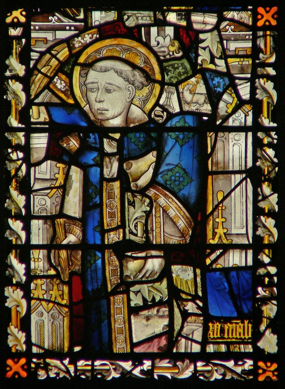 La fenêtre est représentant un fragment de Saint Étienne - English School