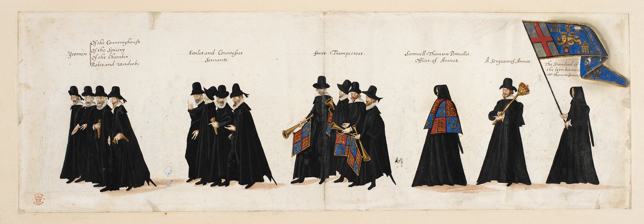 Le cortège funèbre de la reine Elizabeth I à l