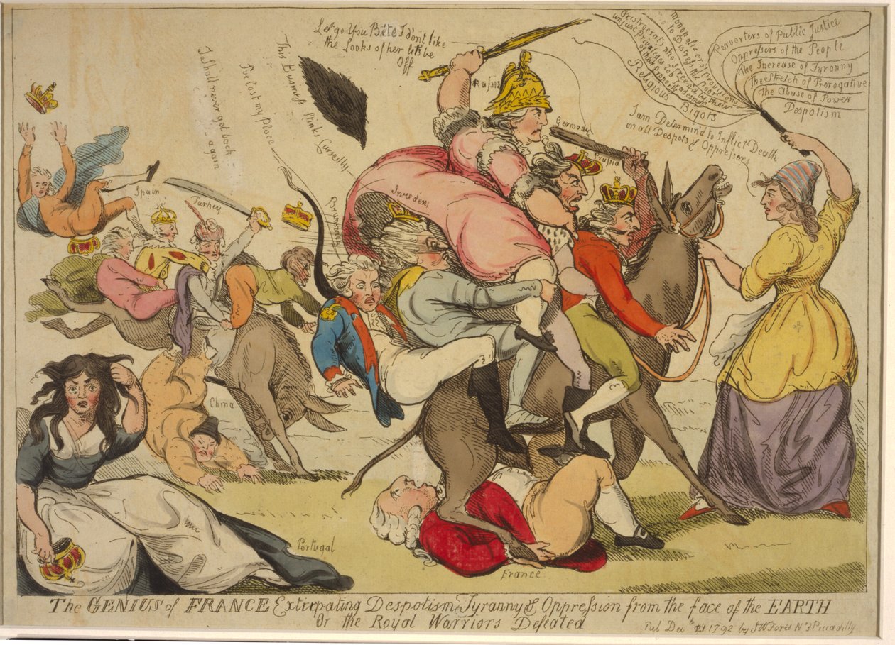 Le génie de la France extirpant le despotisme, la tyrannie et l